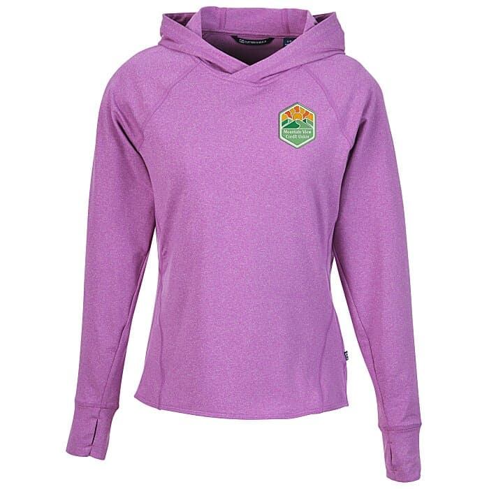Cutter & Buck Adapt Knit Heather Hooded Pullover - Ladies'