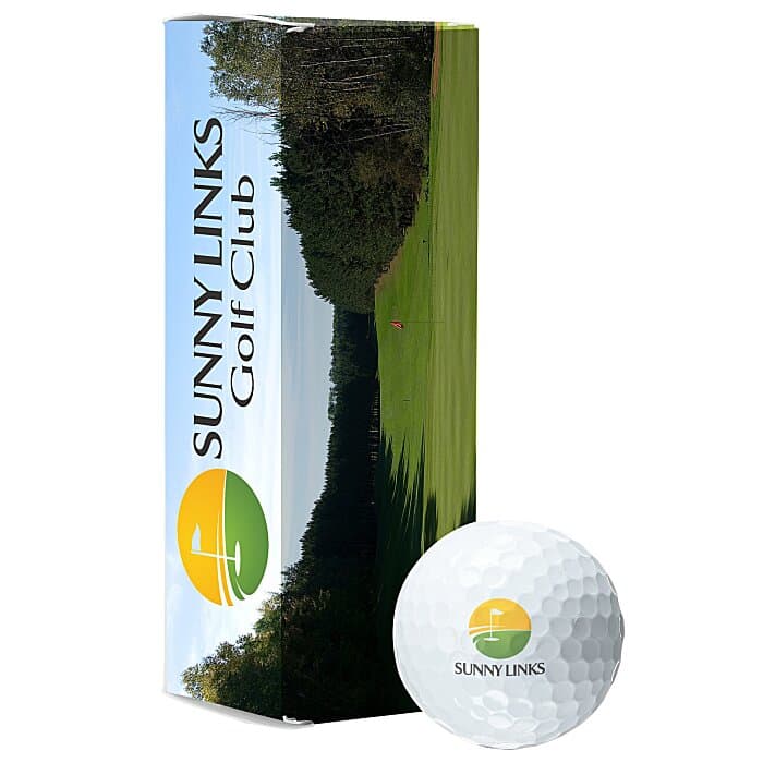 TaylorMade Distance+ Golf Ball in Custom Sleeve