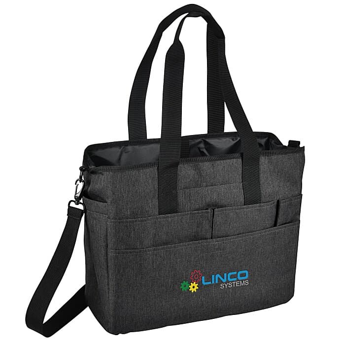 Peabody Multipocket Laptop Tote - Embroidered