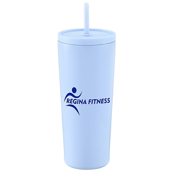 Brooklyn Vacuum Tumbler with Straw - 24 oz