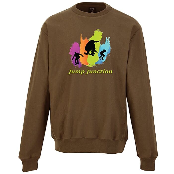 Hanes Beefy Sweats Premium Heavyweight Crew Sweatshirt - Full Color
