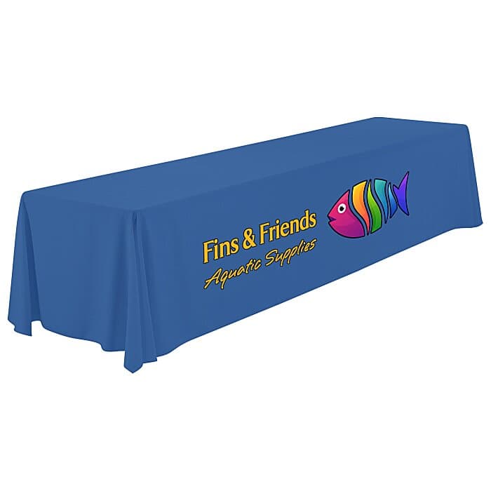 Serged Open-Back Polyester Table Throw - 12 feet