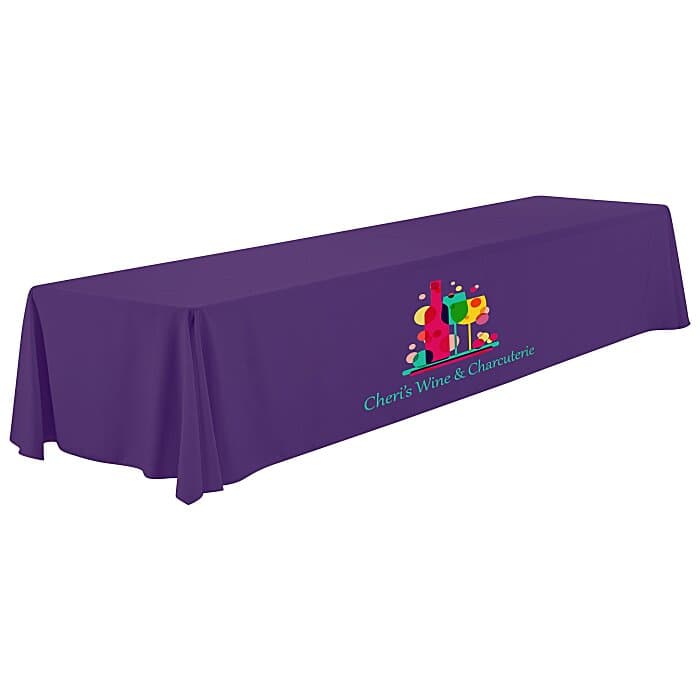 Serged Open-Back Polyester Table Throw - 16 feet