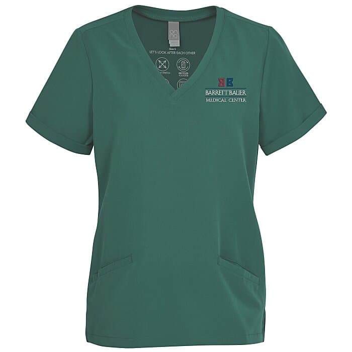 Onna Invincible V-Neck Stretch Scrub Top - Ladies'