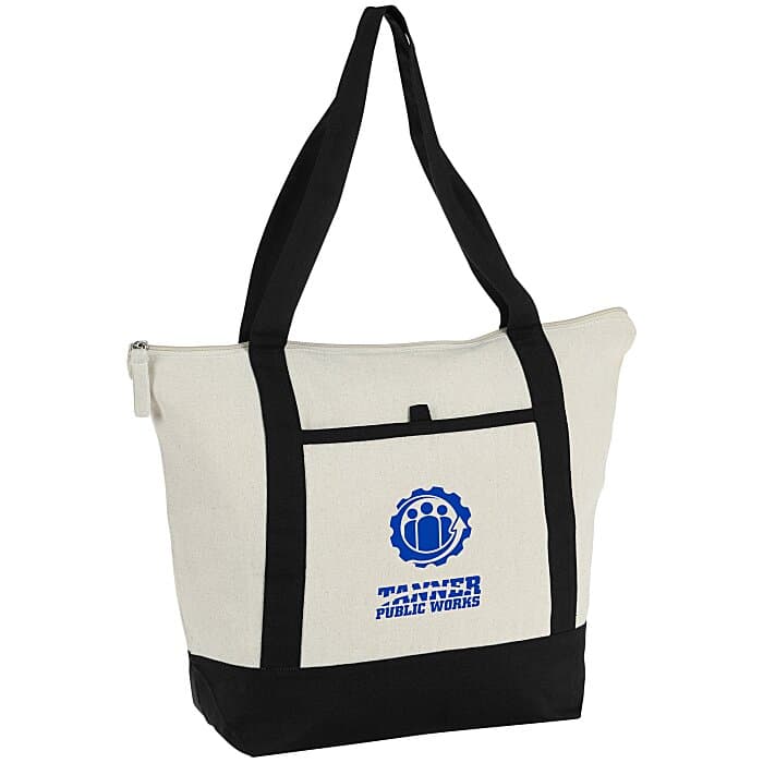 Isle Zippered Organic Cotton Tote