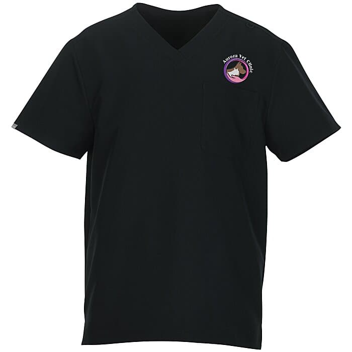 Hanes Essentials V-Neck Pocket Scrub Top - Men's