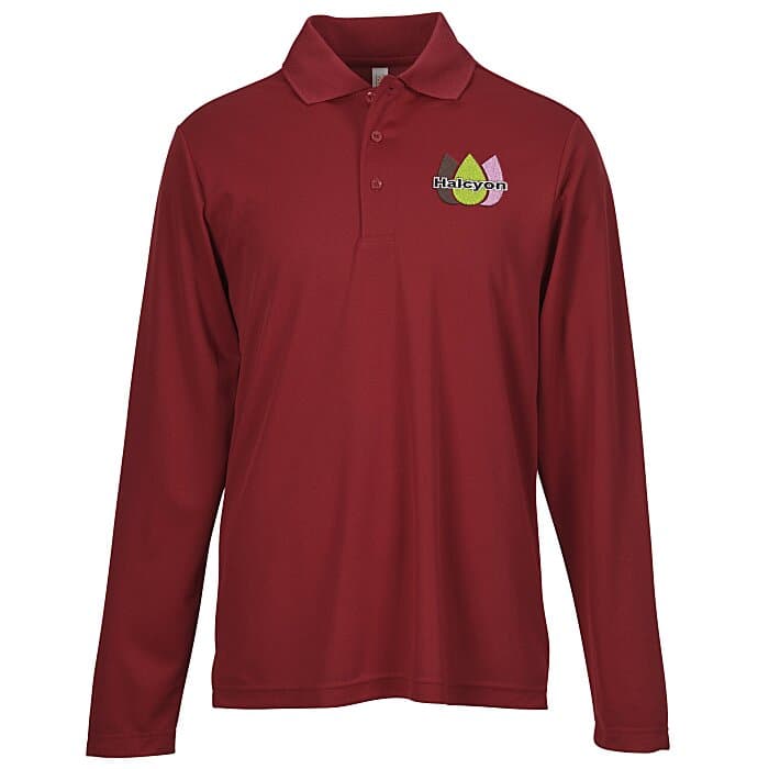 Nova Performance Long Sleeve Pique Polo - Men's