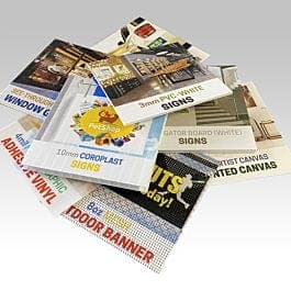 Large Format Product Samples