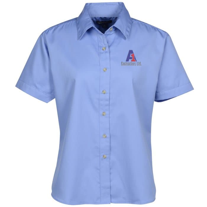 Blue Generation SS Stain-Resistant Twill Shirt - Ladies'