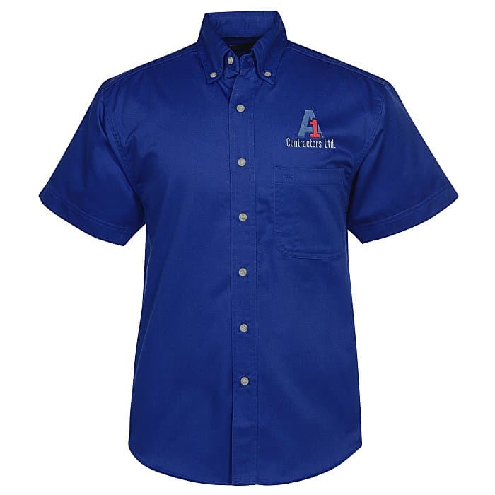 Blue Generation SS Stain-Resistant Twill Shirt - Men's