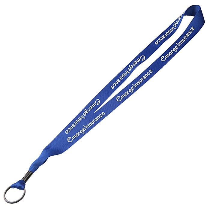 Economy Lanyard - 3/4 inches - Metal Split Ring