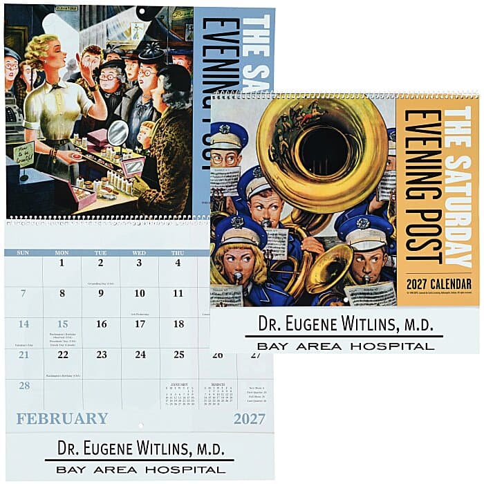 The Saturday Evening Post Calendar - Spiral