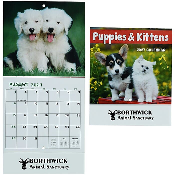 Puppies & Kittens Calendar - Mini