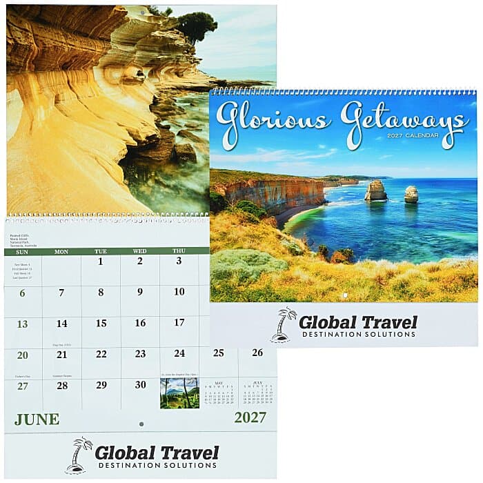 Glorious Getaways Calendar - Spiral