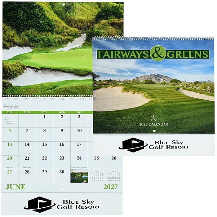 Fairways & Greens Calendar - Spiral
