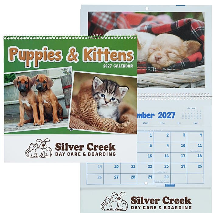 Puppies & Kittens Calendar - Pocket
