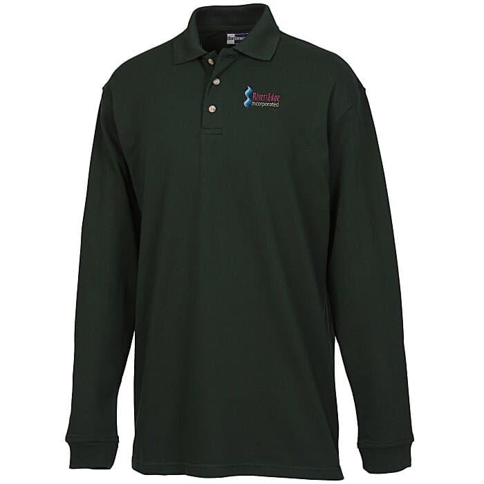 Superblend Long Sleeve Pique Polo - Men's