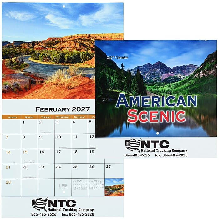 American Scenic Appointment Calendar - Stapled