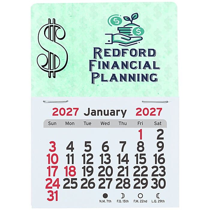Peel-N-Stick Calendar - Dollar Sign