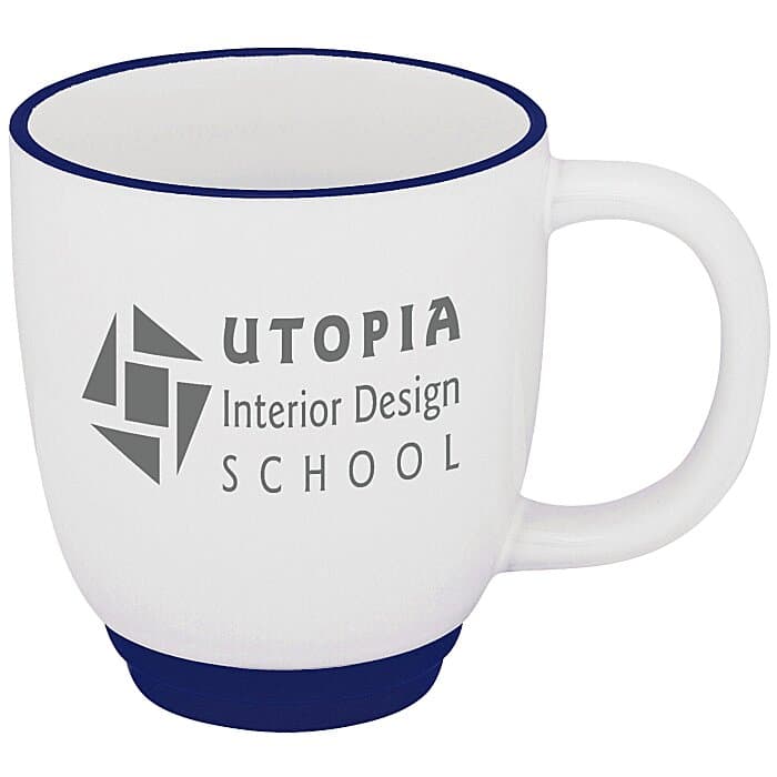 Two-Tone Bistro Mug - 12 oz - White