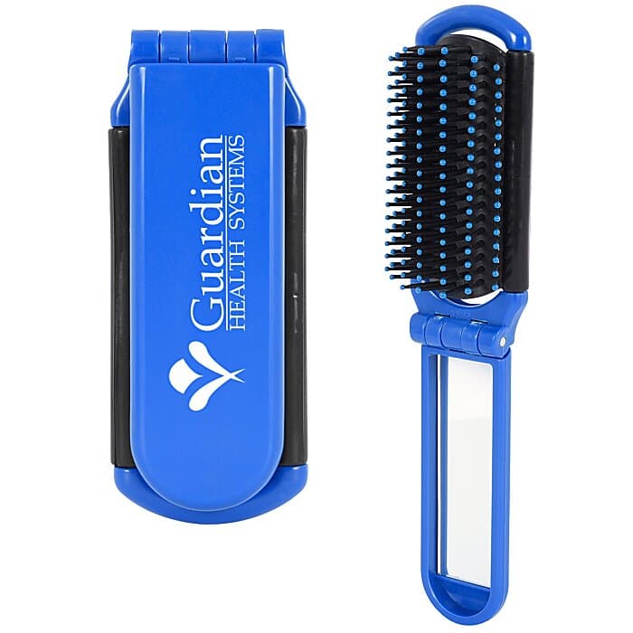Kwik-Fix Folding Brush & Mirror