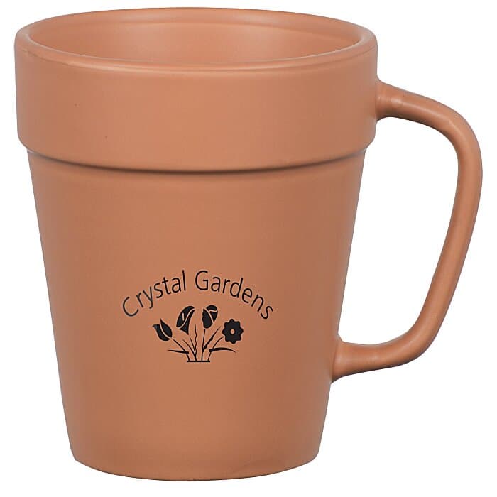 Flower Pot Mug - 14 oz
