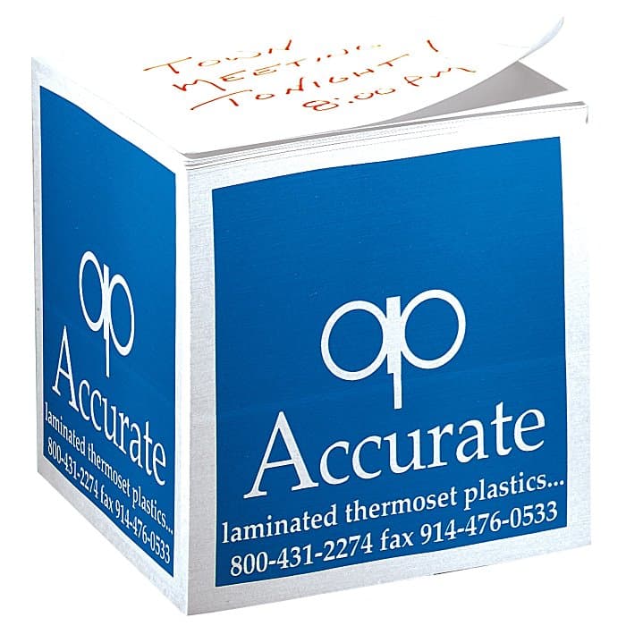 Post-it® Notes Cubes - 2-3/4 inches x 2-3/4 inches x 2-3/4 inches - White