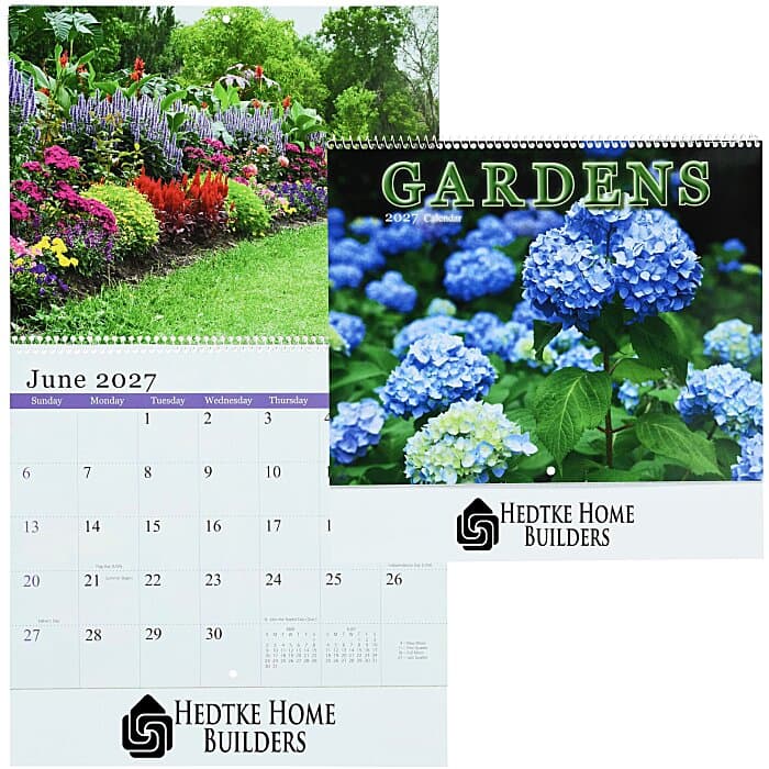 Beautiful Gardens Calendar - Spiral