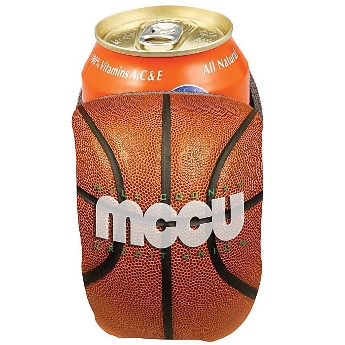 Sports Action Pocket Can Holder - Basketball