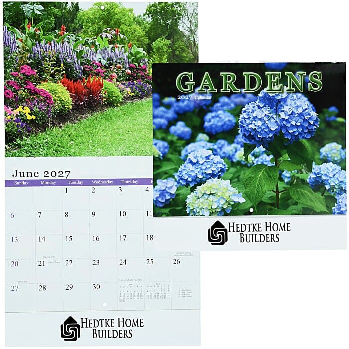 Beautiful Gardens Calendar - Stapled