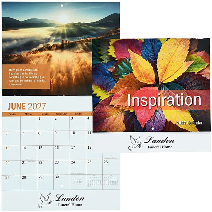 Inspirational Calendar - Stapled