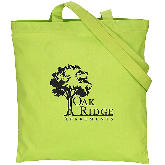Cotton Sheeting Colored Economy Tote - 15 1/2 inches x 15 inches