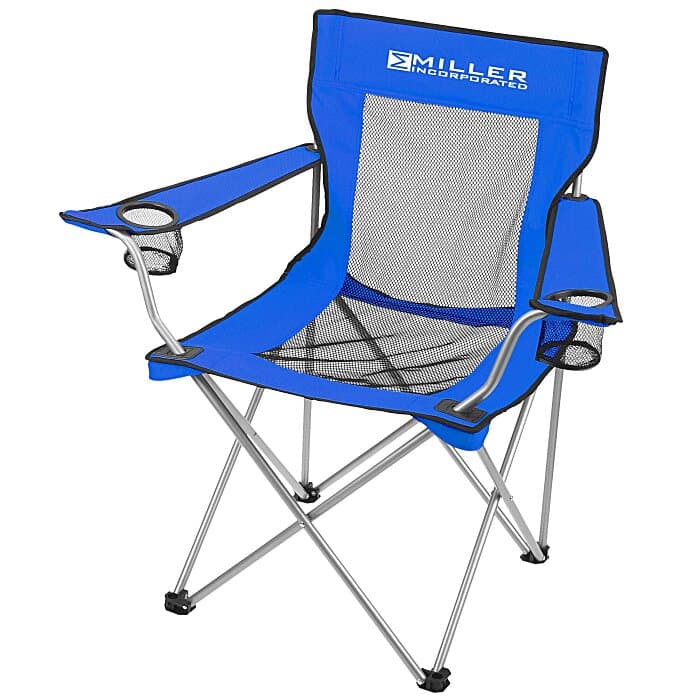 Mesh Folding Chair with Carrying Bag