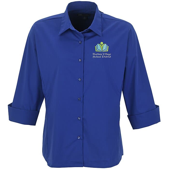 Easy Care 3/4 Sleeve Stretch Poplin Blouse - Ladies'