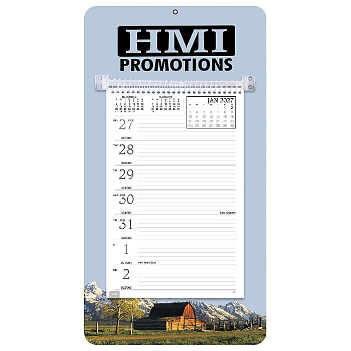 Weekly Tear Away Memo Calendar - Rural