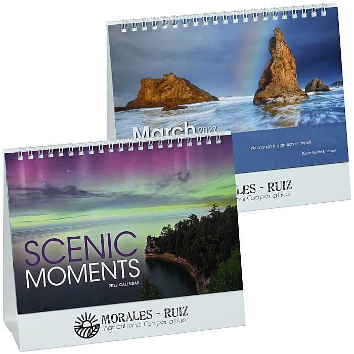 Scenic Moments Tent-Style Desk Calendar