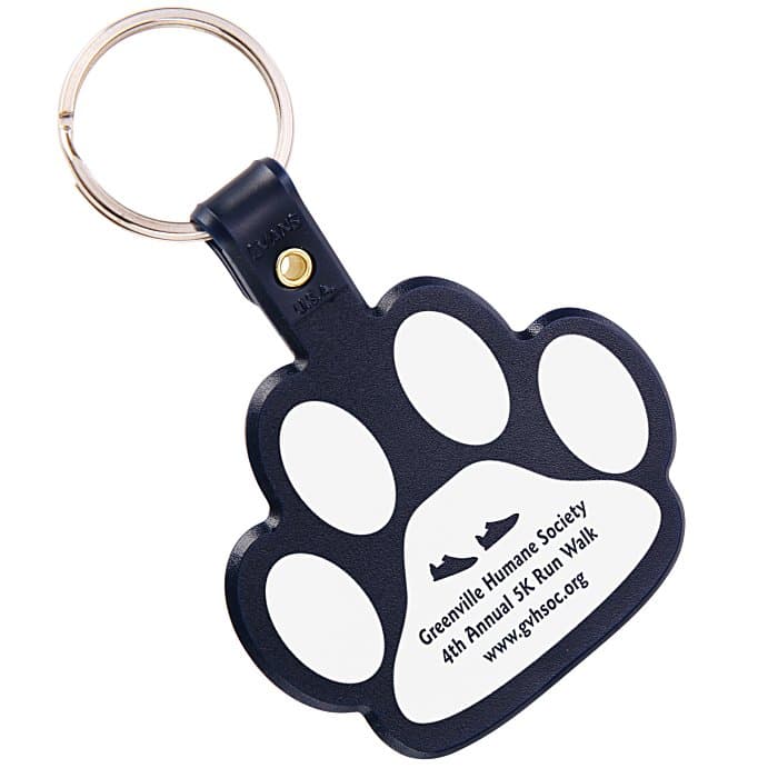 Paw Shaped Keychain - Opaque