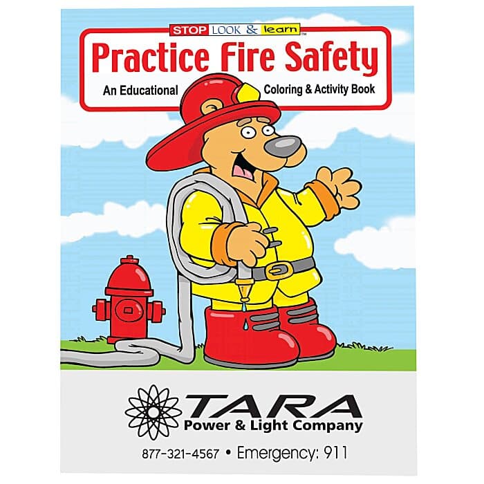 Practice Fire Safety Coloring Book