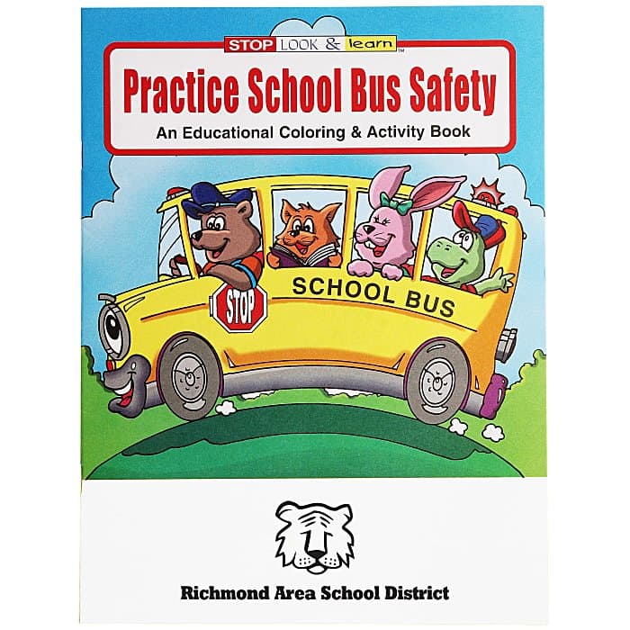 Practice School Bus Safety Coloring Book