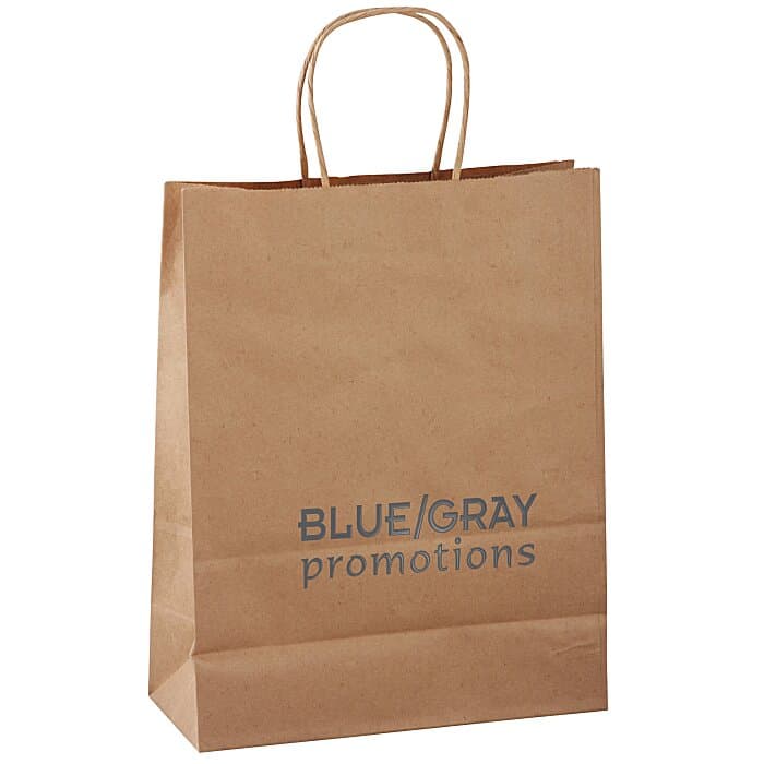 Kraft Paper Brown Shopping Bag - 13 inches x 10 inches