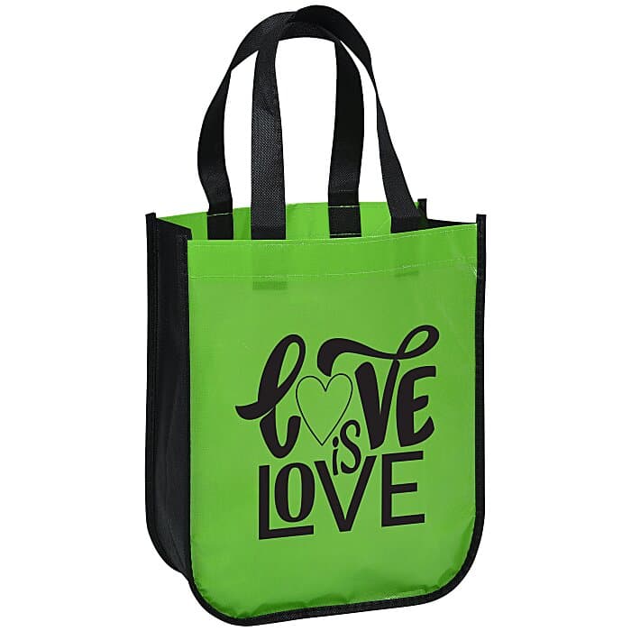 Laminated Fashion Tote - 11 3/4 inches x 9 1/4 inches