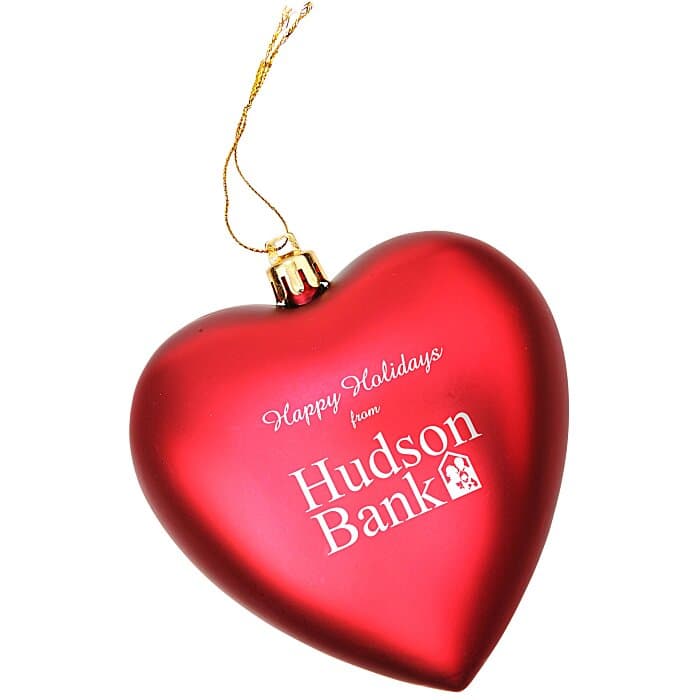 Heart Shatterproof Ornament - 4 inches