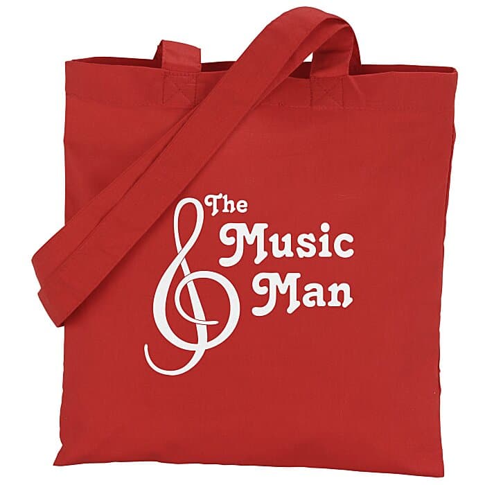 Cotton Sheeting Colored Economy Tote - 12 1/2 inches x 12 inches