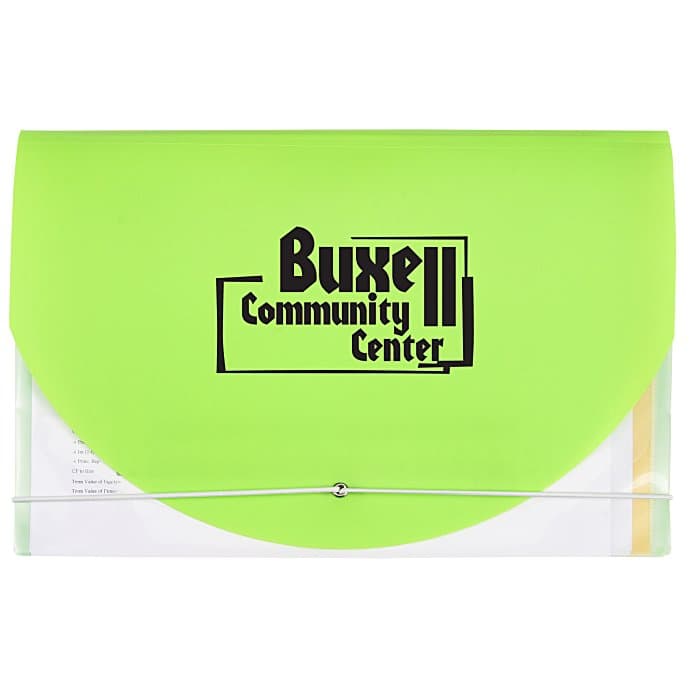 Color Flap Translucent Document Holder - 8 inches x 12 inches