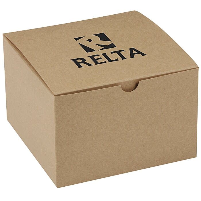 Gift Box - 6 inches x 6 inches x 4 inches - Natural Kraft