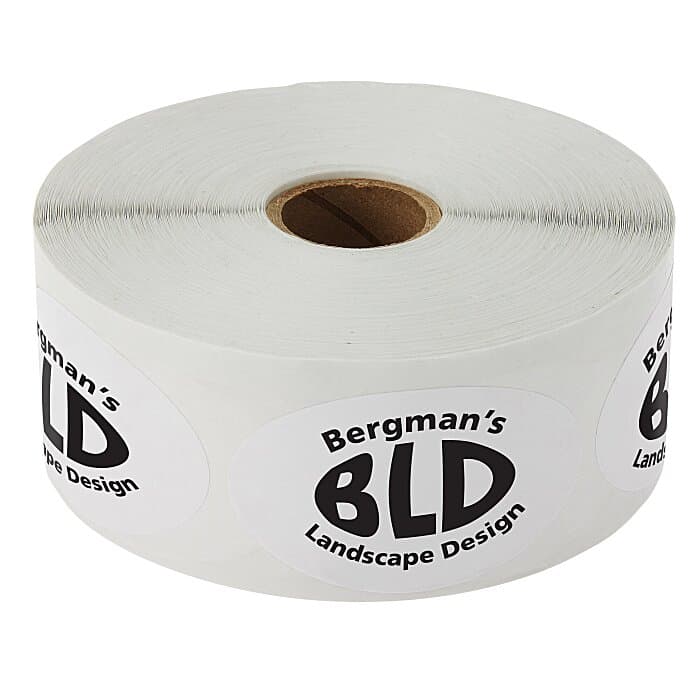 Value Sticker by the Roll - Oval - 1-1/2 inches x 2-1/2 inches
