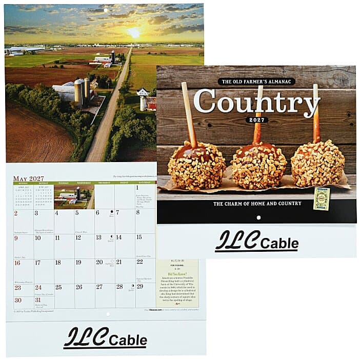 The Old Farmer's Almanac Calendar - Country - Stapled
