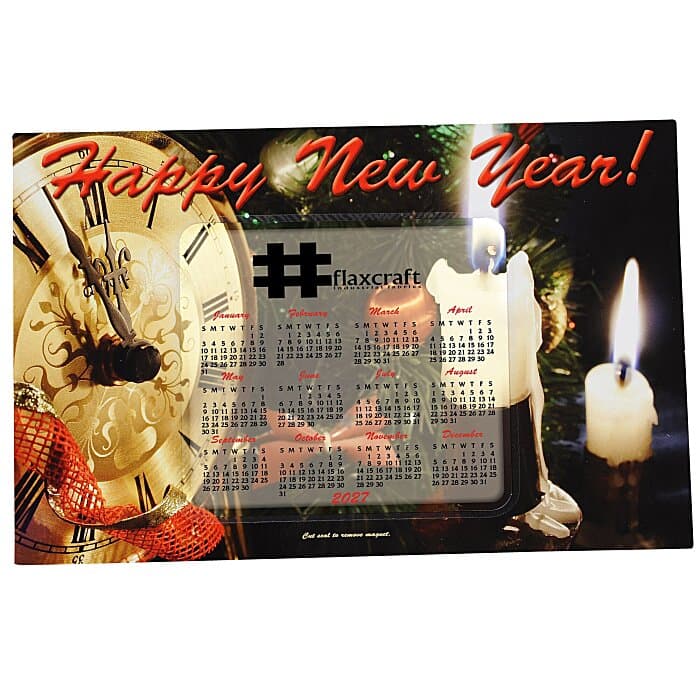 Greeting Card with Magnetic Calendar - Midnight