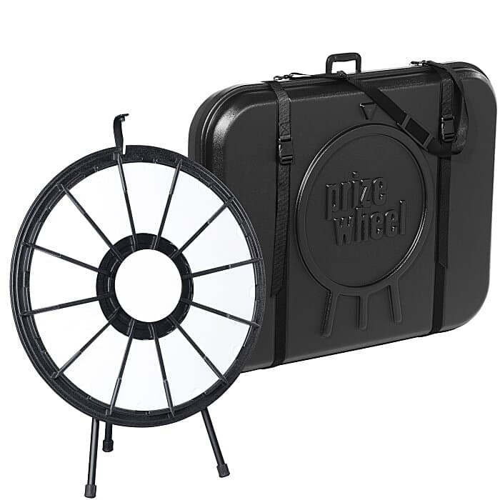 Prize Wheel with Hard Carrying Case - Blank