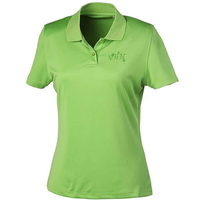 Vansport Omega Solid Mesh Tech Polo - Ladies' - Laser Etched